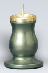 ルミエール　火立　グリーン（フチ金）/単品販売 /【激安仏具】