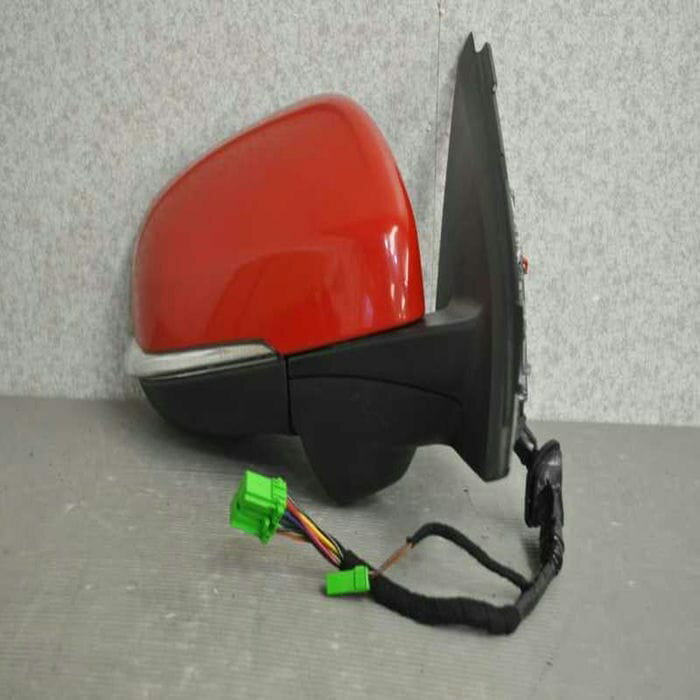 【中古】 ボルボ V60 ドライブe 前期(FB4146T) 純正 右 ドアミラー 電格 14P+2P ウィンカー ウェルカムランプ カメラ付 612 赤 3304-806 R s017208C 中古20250111