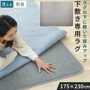 下敷きラグ 下敷き専用ラグ アンダーラグ ラグ ズレ防止 洗えるラグ ラグマット 3畳用 175×230 ウレタンラグ ラグカーペット 約厚さ1cm ふっくら ...
