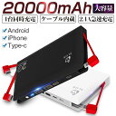 モバイルバッテリー 20000mAh 大容量 