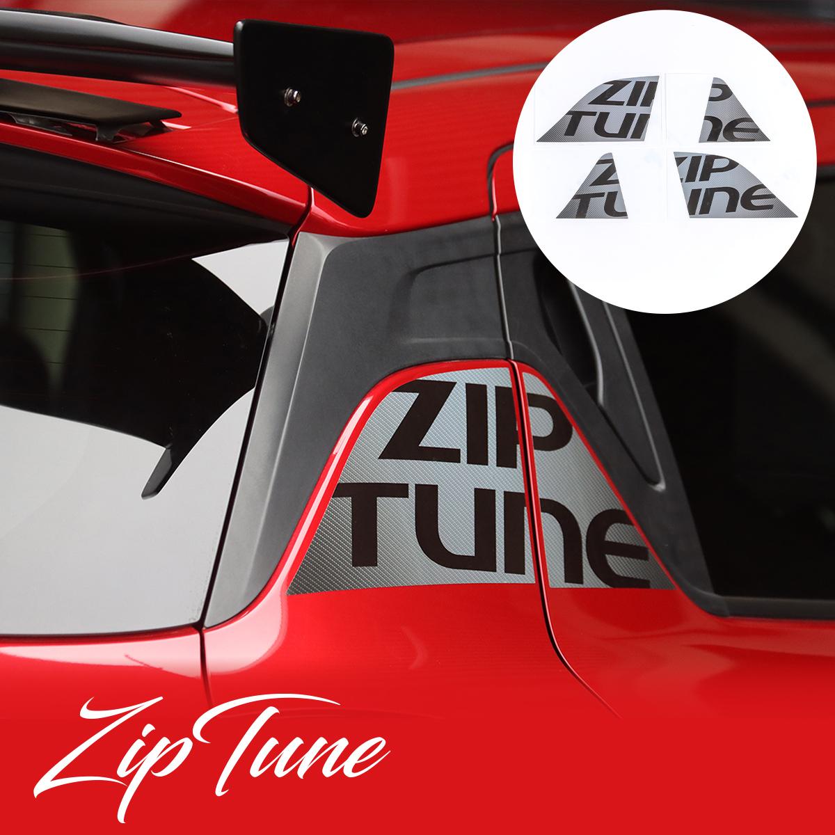 Rakuten - ZIPTUNE スイフトスポーツ zc33s Cピラー デカール ステッカー カーボン柄 リア サイド