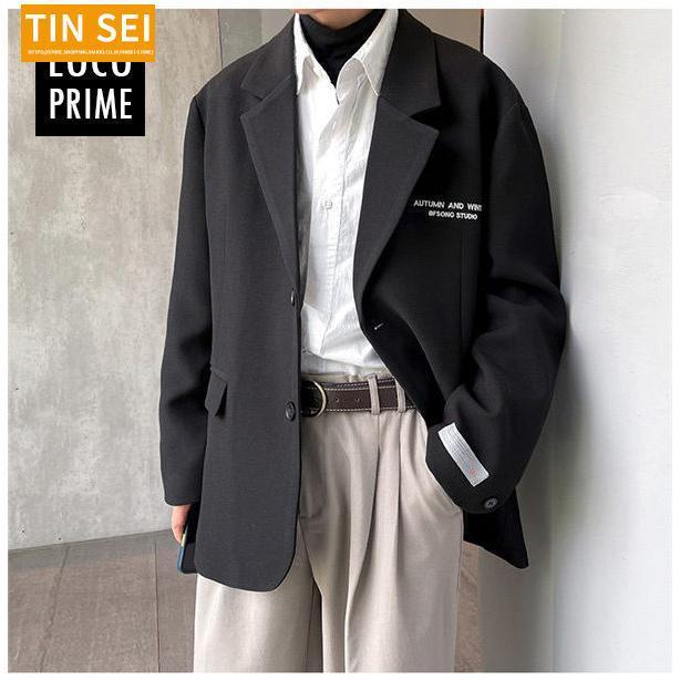 メンズ ジャケット テーラードジャケット ストリート系 お兄系 大きいサイズ 長袖 無地 春 夏 薄手 20代30代40代 カジュアル おしゃれ ブランド