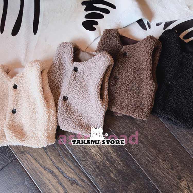 ベビー ベスト ジレ ボアベスト 子供服 赤ちゃん 厚手 暖かい 防寒 可愛い 柔らか 軽量 前開き ウォームベスト キッズベスト 袖なし ジャケット