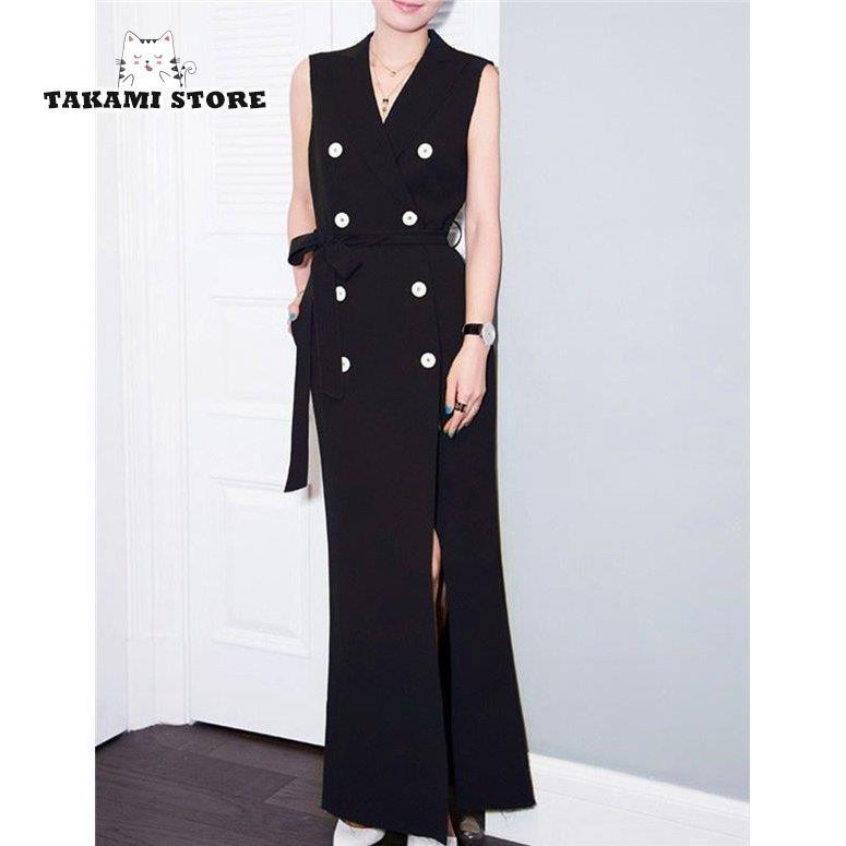 ジレ レディース コート ジャケット ロング ベスト テーラード トレンチ ワンピース ドレス 二次会 パーティー ベルト付き おしゃれ