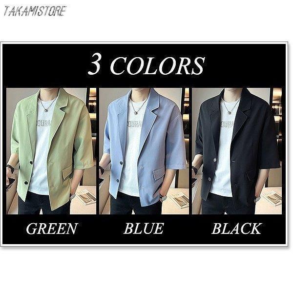 ジャケット メンズ 半袖 夏 薄手 サマージャケット カジュアル ビジネス テーラード ブレザー クールビズ 大きいサイズ 小さいサイズ