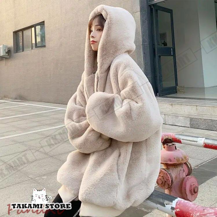 ファーコート レディース 冬 ジャケット フード付き フェイクファー アウター ふわふわ もこもこ エコファー ブルゾン きれいめ カジュアル 毛皮コ