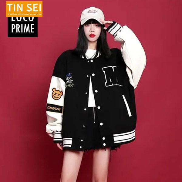 スタジャン レディース スタジアムジャンパー ジャケット ジャンパー ゆったり アウター スポーツ スウ..