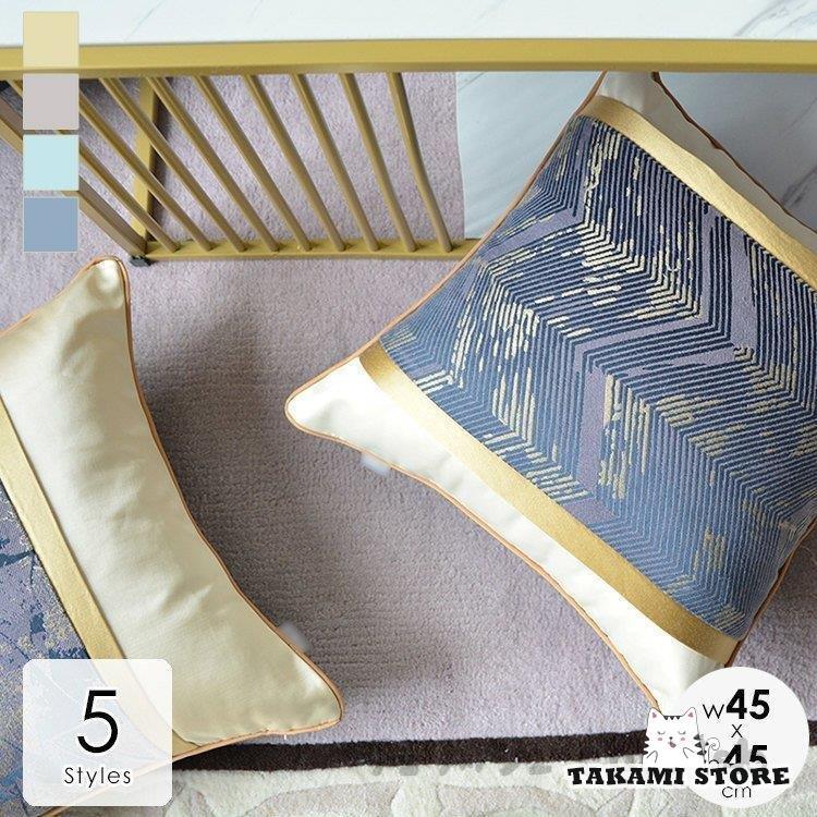 クッションカバー カバーのみ 北欧 45×45cm おしゃれ 高級感 上質 高見え アート モダンリビング ゴー..