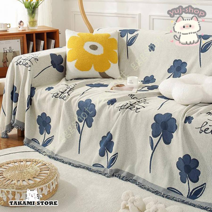 マルチカバー 北欧 ソファーカバー フリンジ付き ベッドカバー チェアカバー 長方形 多機能 おしゃれ 四季通用 大判 無地 1人掛け 2人掛け 3人掛け 汚れ防止