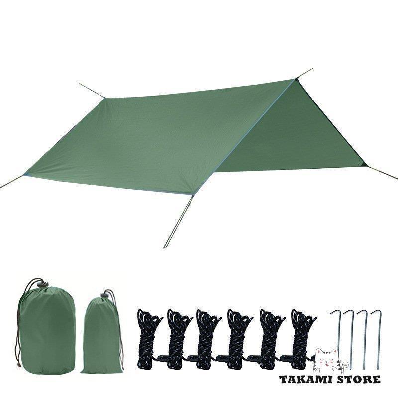 防水タープ Linkax タープ テント 遮熱 UVカット 耐水加工 サンシェード キャンプ アウトドア ポータブ..