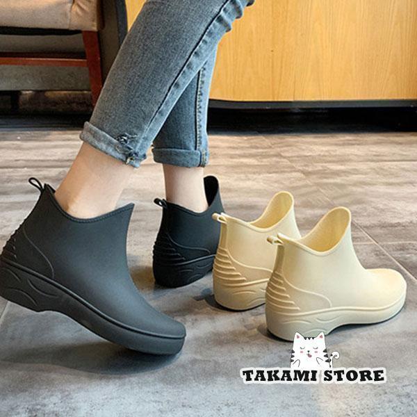 レインシューズ レインブーツ 雨靴 ショートブーツ 完全防水 梅雨対策 PVC 雨の日 雨具 ブーツ 痛くな..