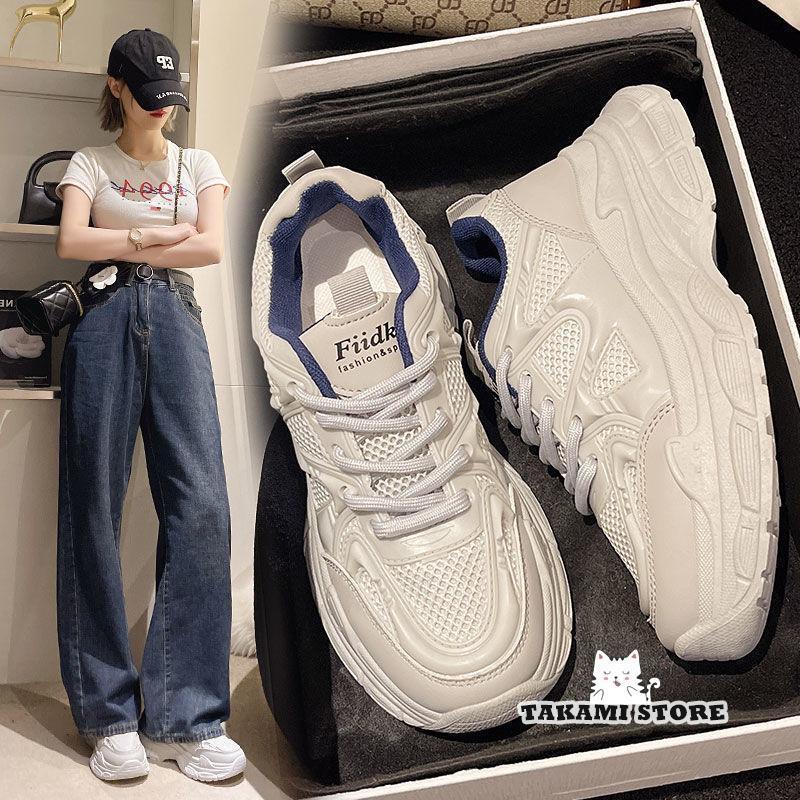 レディース スニーカー シューズ 厚底 靴 歩きやすい ぺたんこ スリッポン 軽量 スポーツ ランニング ..