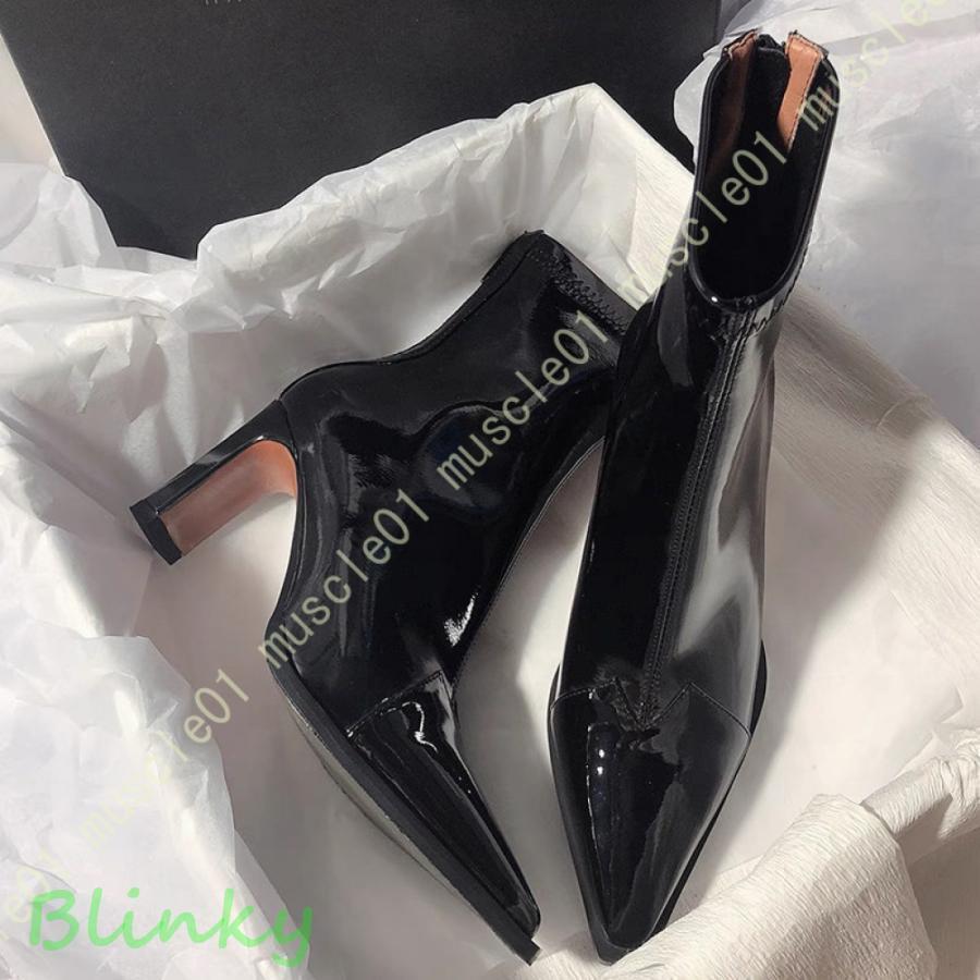 バックジップブーツ レディース 袴 ブーツ エナメルブーツ ショートブーツ 袴用ブーツ 卒業式 歩きやす..