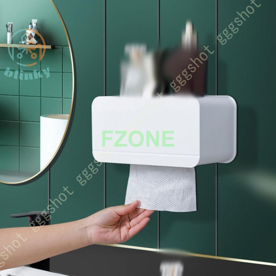 壁掛け ペーパータオルボックス 無孔 フェイスタオル 収納ボックス 壁掛け 浴室 ロールペーパー収納 手..