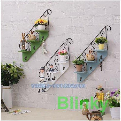 ウォールシェルフ 壁掛け棚 フック キーフック 鍵掛け 壁 棚 インテリア 木製 ラック シェルフ 飾り棚 壁面収納 壁面ラック 壁掛け