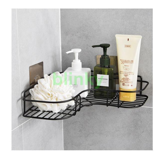 浴室ラック 2点セット 収納ラック 収納棚 浴室 粘着式 洗面所ラック 突っ張り棒 キッチン収納 小物整理 石鹸置き お風呂 壁掛け式 便利 簡単操作