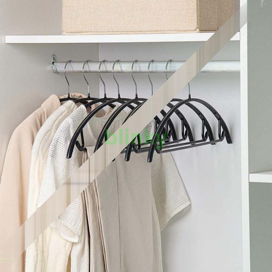 ハンガー プラスチック 滑らない 省スペース 薄型 防止 洗濯 収納 跡つかない 30本 tシャツハンガーノ..