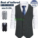 スーツベスト メンズ ベスト ベスト ジレベスト ストライプ スリム 紳士服 前開き トップス Vネック フォーマル ビジネス 通勤