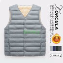 中綿ベスト ベスト メンズ ダウンベスト 裏ボア 裏起毛 ノースリーブ ノーカラー アウター 袖なし ブルゾン スリム カジュアル スウェット 秋