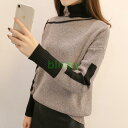 ニットベスト2点セット レディース 秋冬 40代 長袖トップス 無地ニットソー チェック柄ベスト ニットセットアップ ゆったりセーター 着痩せ 韓国風 オシャレ