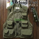 メッシュベスト メンズ メッシュ 多機能 お釣りベスト アウトドアベスト 作業服 登山 ミリタリー 通気 速乾 撮影用 アウトドア