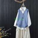 ニットベスト レディース 夏服 袖なし プルオーバー カジュアル 薄手 着?せ ゆったり 着回し チョッキ トップス セーター ゆったり