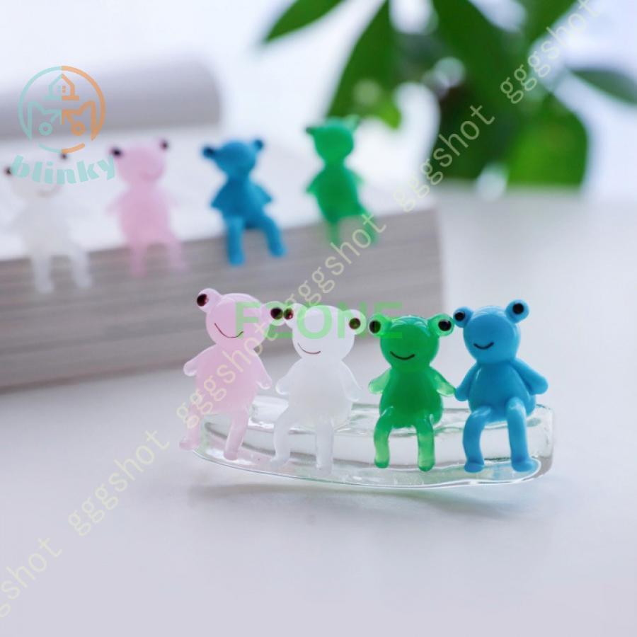 ガラス クリエイティブ 3D クラフト カエルの置物 ミニチュア ガラス製のカエルの置物 動物 コレクター フィギュア カエルのクラフト カラフル サボテン