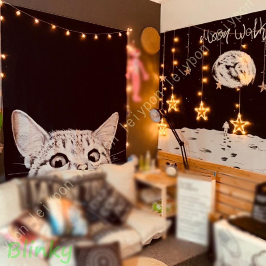 タペストリー 壁掛け 猫 ライオン 可愛い 動物 アニマル 布ポスター 大判 飾り付け ファブリック装飾品..