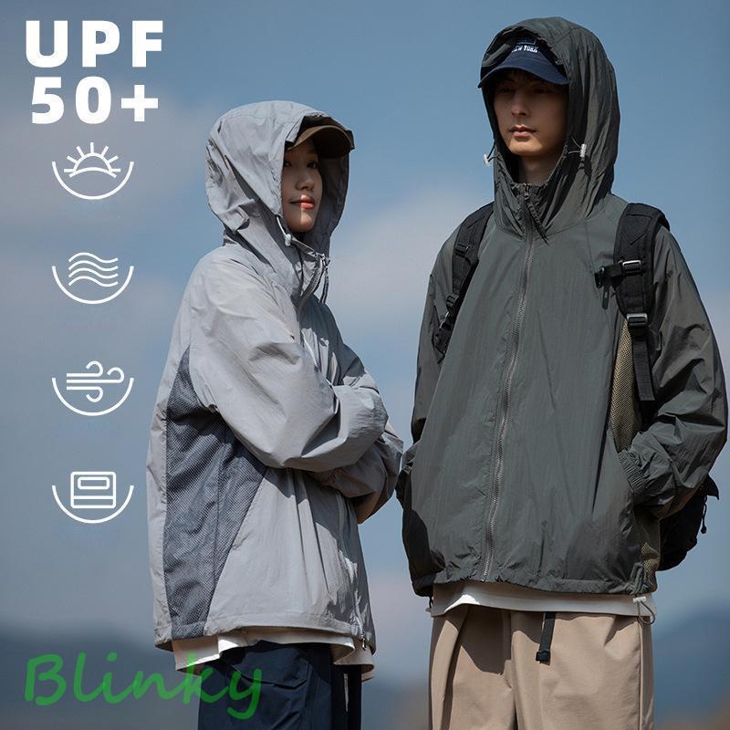 マウンテンパーカー ウインドブレーカー メンズ レディース ユニセックス 男女兼用 ジップアップ UPF50..
