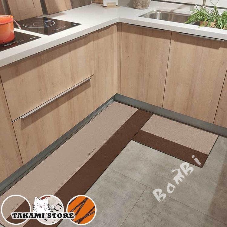 キッチンマット キッチンラグ 北欧 ラグマット 洗える フロアマット 台所 120 150