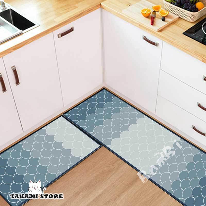 キッチンマット キッチンラグ 北欧 ラグマット 洗える フロアマット 台所 120 150