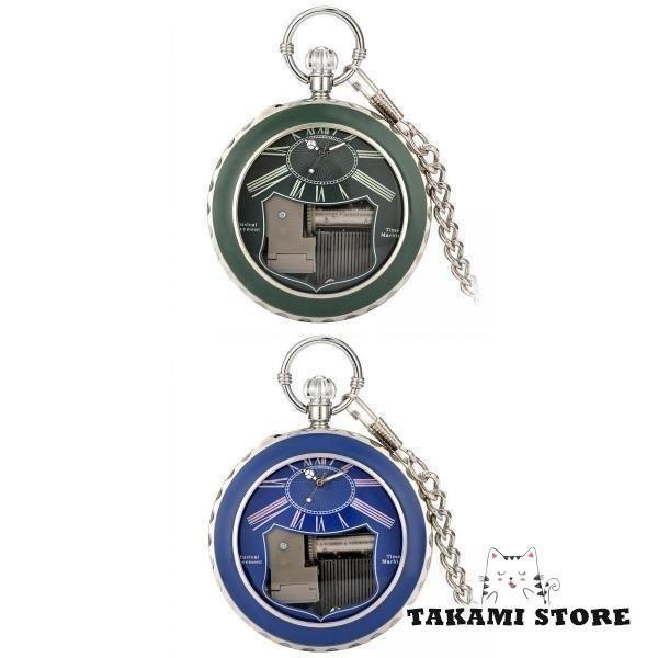 卒業息子のための2ピースクォーツ懐中時計ミュージカルムーブメントレトロ