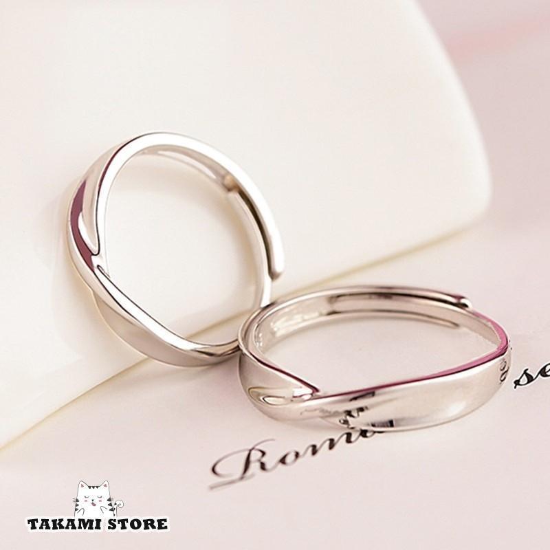 指輪 ペアリング ウエーブ 波型 X型 サイズフリー シルバー925 プラチナ仕上げ czダイヤ C型リング ペアリング通販 プレゼント