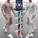 メンズ 上下 スウェット上下 セットアップ 上下セット 部屋着 ルームウエア トレーニングウェア 秋 秋服 冬 長袖 プルオーバー スポーツウェア