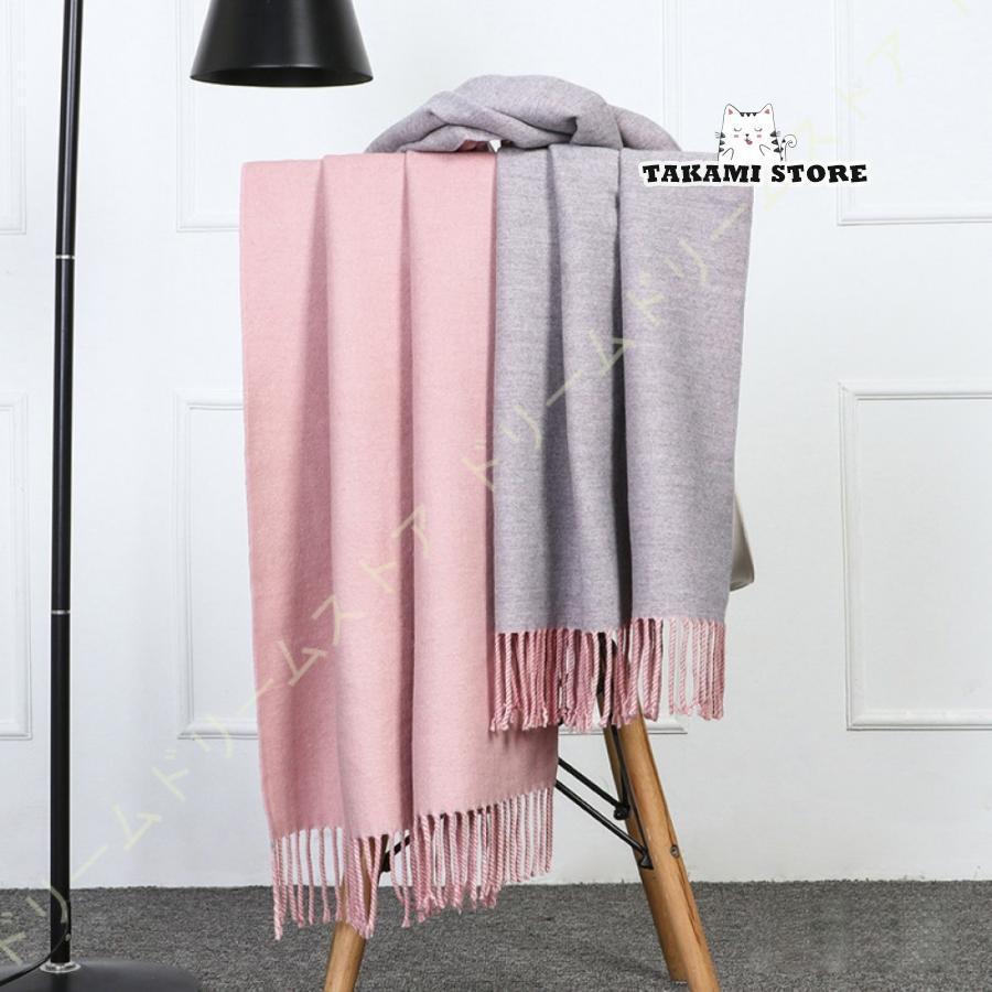 ストール 柔らかい 優しい肌触り 大判 無地 厚手 秋 冬 レディース シンプル タッセル 無地 秋冬 メンズ 男女兼用 マフラー ショール シンプル かわいい...
