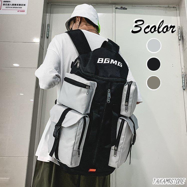 リュック リュックサック メンズ レディース ボストンバッグ 3WAY 多機能 スクエア 3色 おしゃれ 旅行 ..