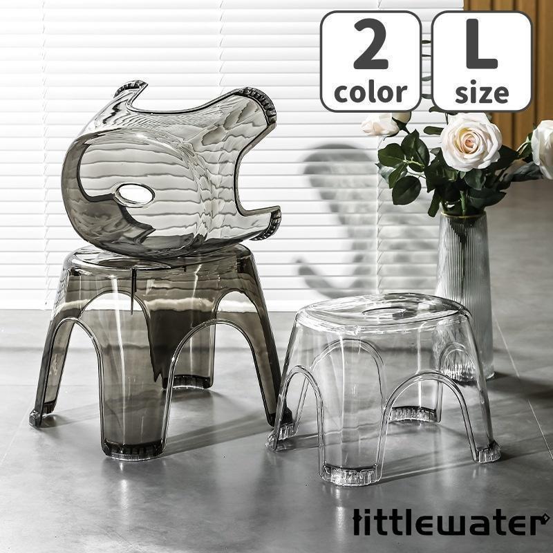 浴用椅子 バスチェア お風呂用イス バス用品 踏み台 いす 洗面台 風呂場 シンプル クリアカラー 無地 ..