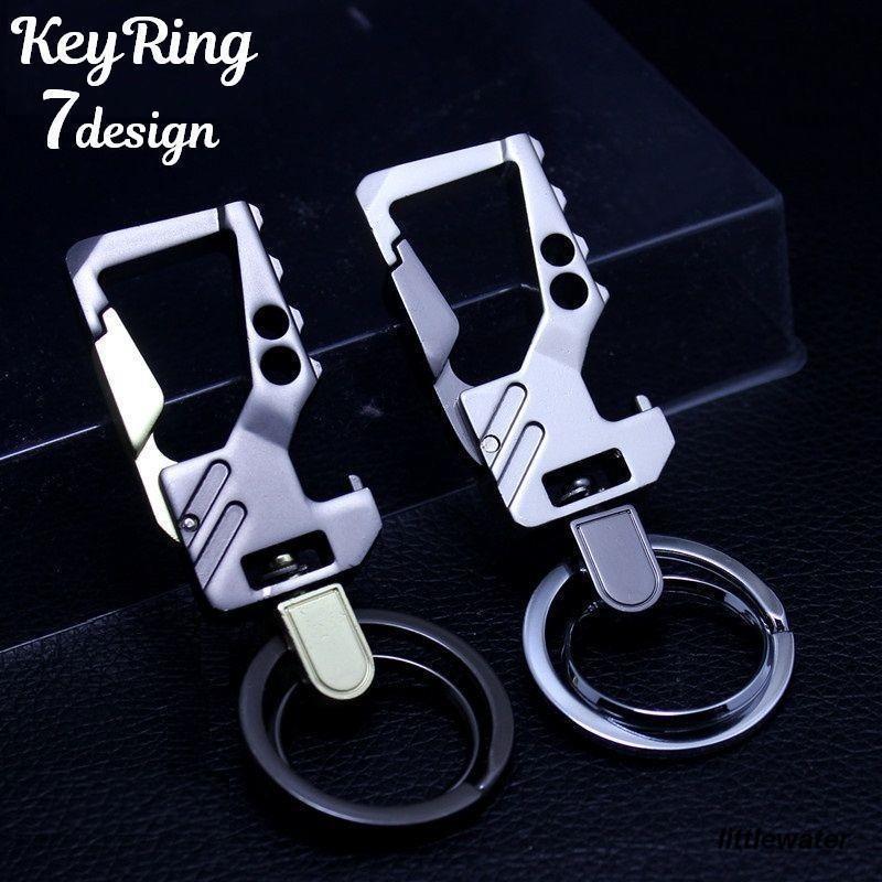 キーホルダー キーリング メンズ ファッション雑貨 小物 カラナビ リング シンプル 無地 かっこいい お..