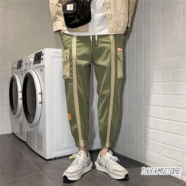 カーゴパンツ メンズ ロング ワークパンツ スリム 春 夏 イージーパンツ ミリタリーパンツ 軍パン 作業..