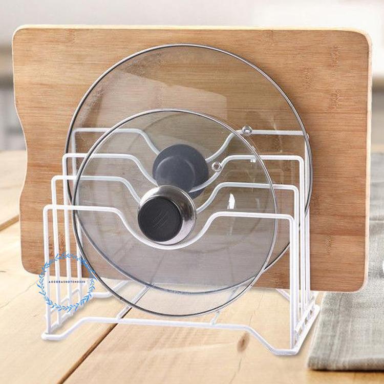 鍋ふたスタンド お玉スタンド 鍋ふたラック 調理器具 鍋蓋収納 キッチン収納 自立式 まな板スタンド 収..