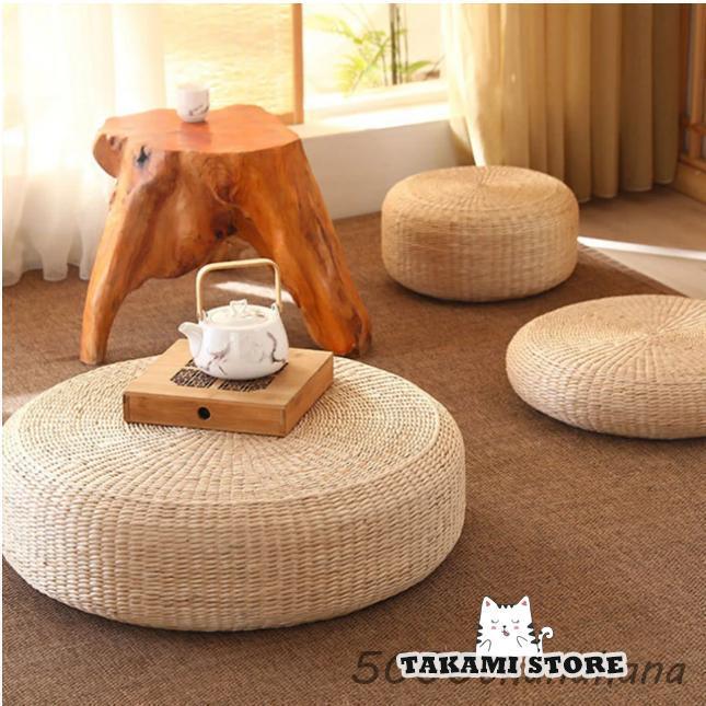 い草の座布団 い草 井草 イグサ 伊草 座布団 ざぶとん クッション シートクッション 丸 円形 和風 和室..