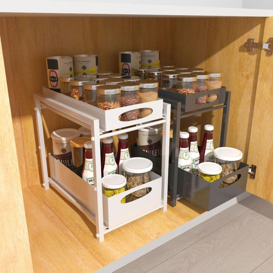 調味料 ラック キッチン 収納 引き出し 調味料 ラック 調味料収納ラック キッチン 収納 台所収納 スラ..