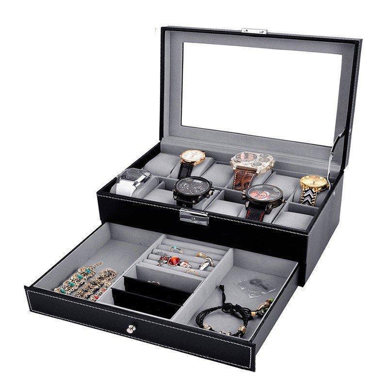 アクセサリーケース ジュエリーボックス ケース リング イアリング ネックレス腕時計 アクセサリー メ..