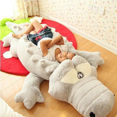 特大 ワニぬいぐるみ 鰐抱きまくら 大きい 仮眠枕 もこもこ 60-190cm 横向き寝枕 人形 誕生日プレゼン..