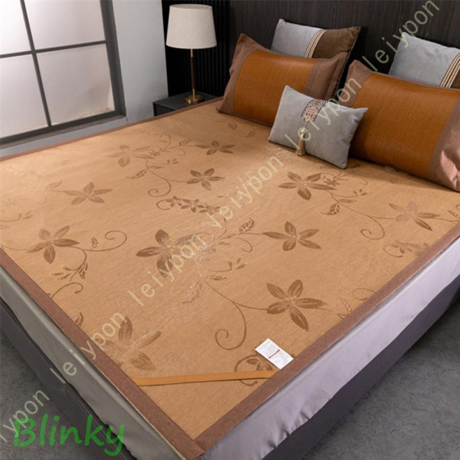 敷きパッド クイーン 夏 洗える リバーシブル 冷感 敷パッド ひんやりマット 寝ござシート マットレス..