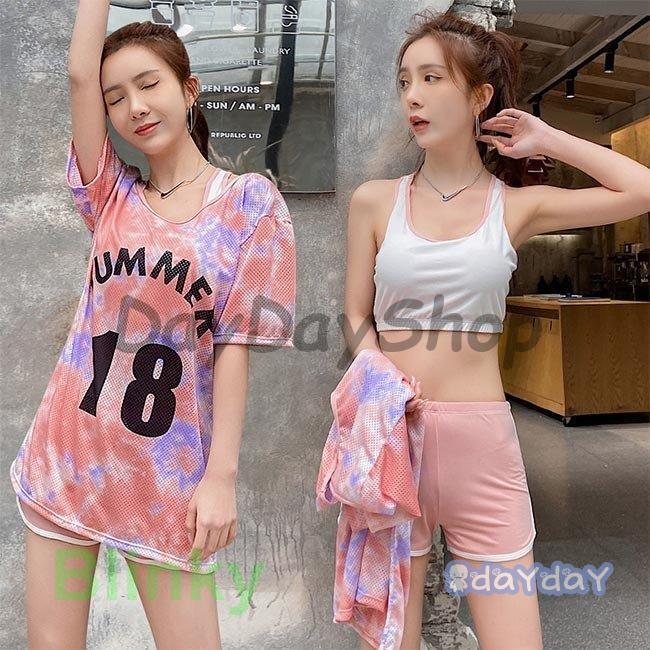 タンキニ レディース ビキニ 水着 体型カバー 3点セット 水泳服 スイムウェア おしゃれ カップ付き ワ..