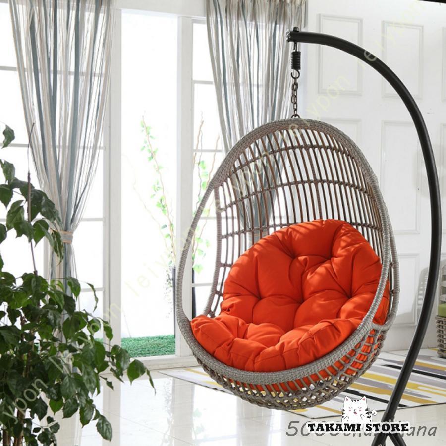 ハンモックチェア ラタンチェア 座椅子 クッション ハンギングチェア ハンモックチェア シートクッショ..