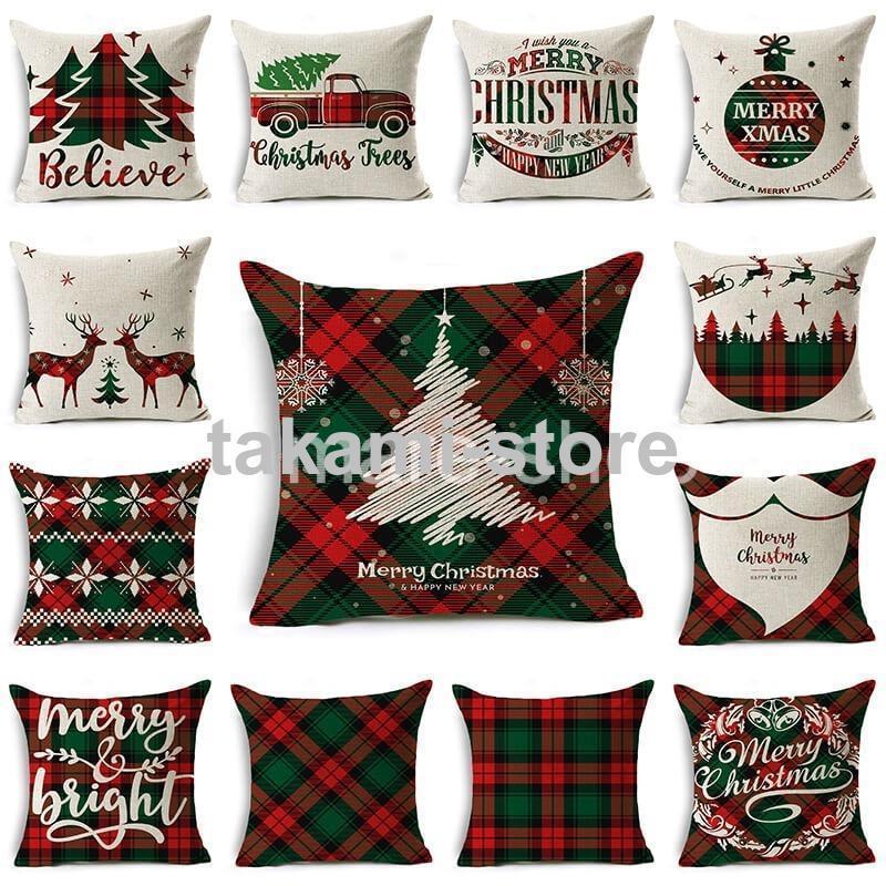 クッションカバー クリスマス おしゃれ プリント インテリア デコレーション クッション カバー クリス..