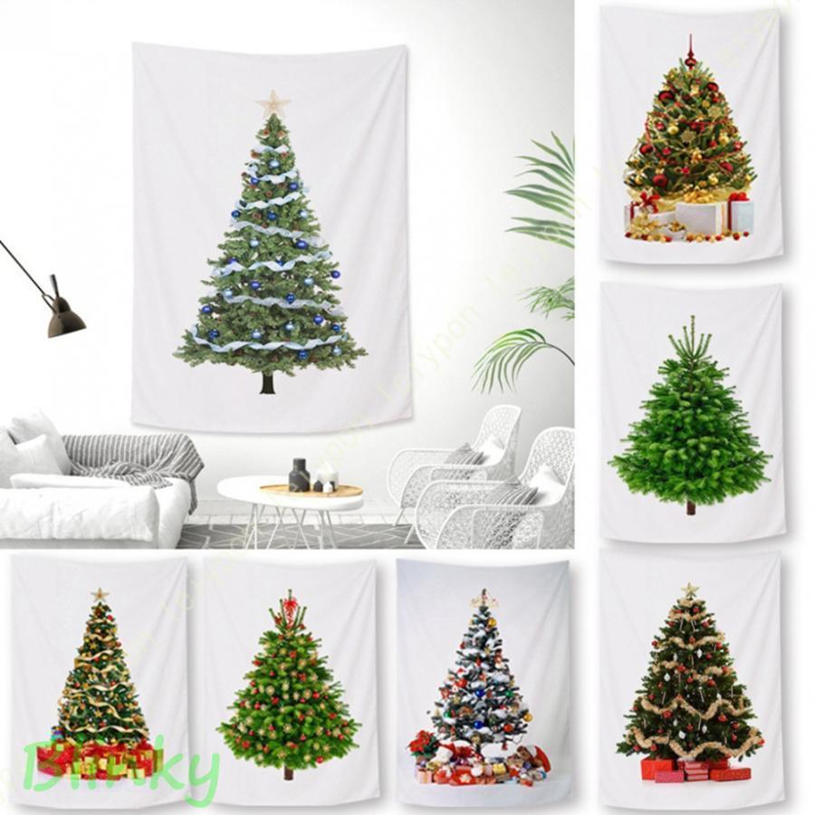 クリスマスタペストリー クリスマス 飾り クリスマスデコレーション 壁掛け装飾布 ツリータペストリー ..