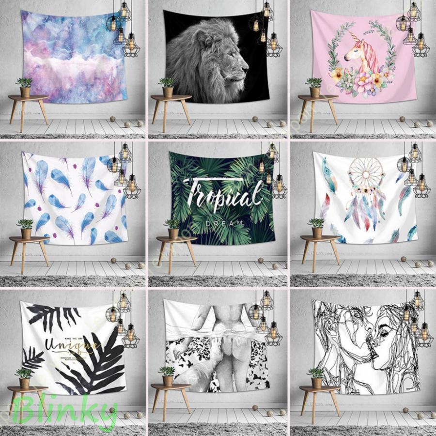 インテリア タペストリー 夏 季節 風景 ビーチ ハワイ 窓 西海岸 リーフ 猫 きれい さわやか 癒し おし..